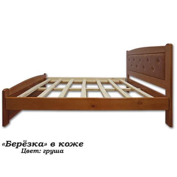 Кровать Березка в коже