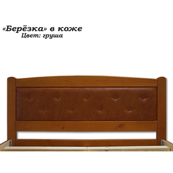 Кровать Березка в коже