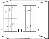Шкаф 80 (2 двери) Ш80cт