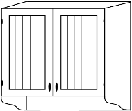Шкаф 80 (2 двери) Ш80д